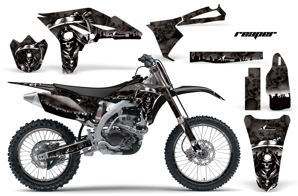 Yamaha YZ250F 2010 Graphics Kit REAPER-BLACK-NP